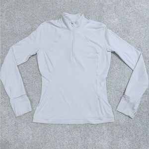 Lululemon Rulu half Zip pullover size 8 Bone white